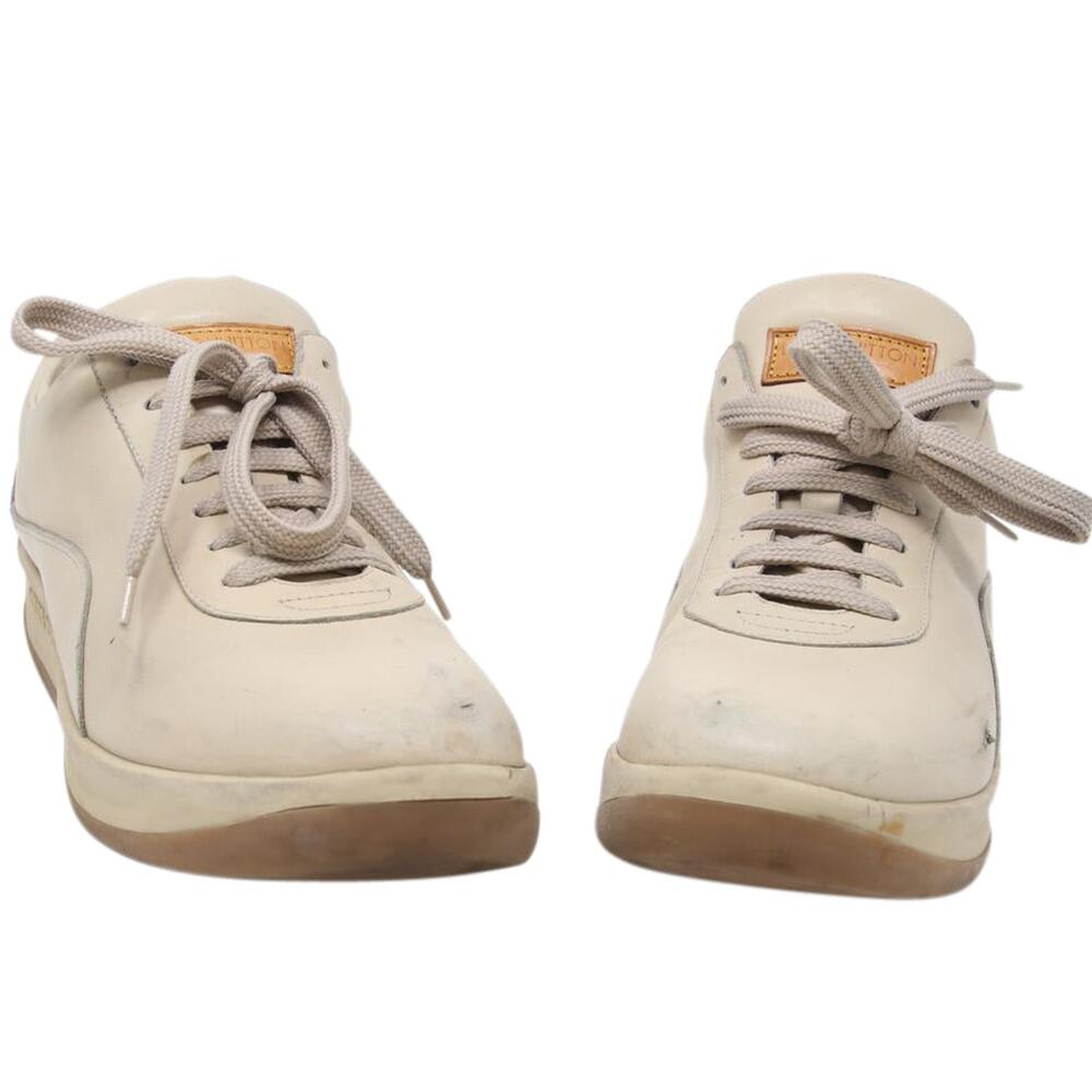 Louis Vuitton Beige 9.5  Women's Low Calfskin Lace LV-S0917P-A064 - Picture 5 of 10